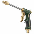 Pistolet d'arrosage 45 cm en laiton et acier inoxydable vert à jet réglable